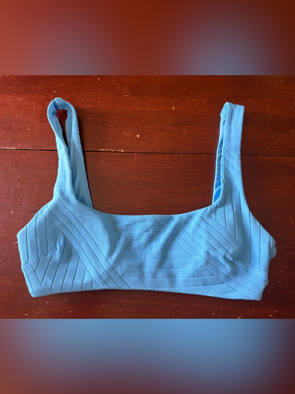 aerie Light Blue Kids One-Piece Swimsuit Scoop neck - spring break swim beach